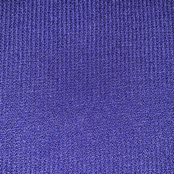 Vintage Gorgeous Knitted V-Neck Authentic St John by Marie Gray Dress Royal Blue - Picture 2 of 12